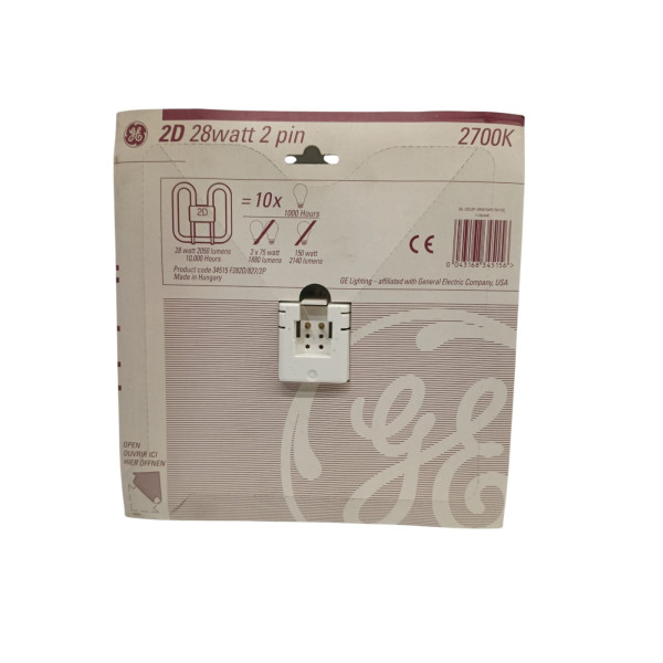 General lighting 34515 2d 28w//2pin//827 20way